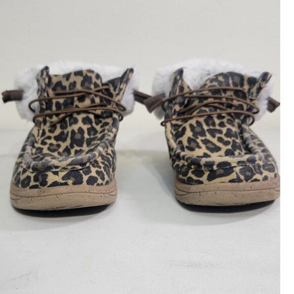Cassidy Faux Fur Lined Boot Leopard Print Size 8 - Picture 5 of 11